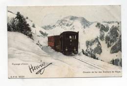 CPA  Suisse  : Transport Par Chemein De Fer Rochers De NAYE   A  VOIR  !!!!!! - Port