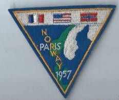 Armée FR/Ecusson Triangulaire/ FR-USA-Norvége/Norway/Paris/1957      ET37 - Autres & Non Classés