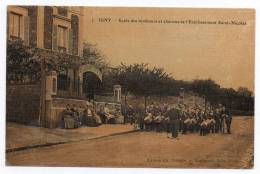 Cpa Toilée 91 - Igny - Ecole Des Tambours Et Clairons De L'établissement Saint-Nicolas - Igny