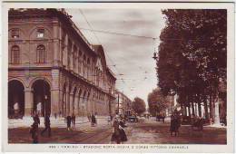 TORINO . STAZIONE PORTA NUOVA E CORSO VITTORIO EMANUELE . BELLE ANIMATION. TRAMWAY - Stazione Porta Nuova