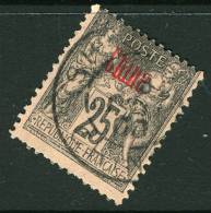China France P.O. 1900 25c "CHINE" Overprint&"SHANGHAI/CHINE/OCT/00" Cds VFU - Andere & Zonder Classificatie