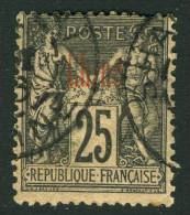China France P.O. 1890s 25c "CHINE" Overprint&"SHANGHAI/CHINE" Cds VFU - Other & Unclassified