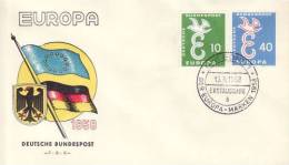 GERMANY 1958 EUROPA CEPT FDC / BONN 1 B / - 1958