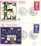 FRANCE 1958 EUROPA CEPT FDC /ZX/ - 1958