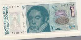 BILLET # ARGENTINE # 1985 # 1 AUSTRAL # UN AUSTRAL # BERNARDINO RIVADAVIA - Argentinië