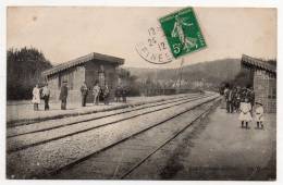 Cpa 91 - Igny - La Halte (Arrivée Du Train En Gare) - 1912 - Igny