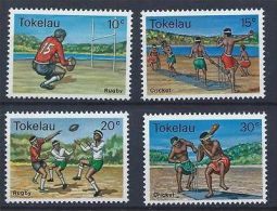 1979 Tokelau Islands ,Ball Sports 4v, Rugby, Cricket,  Yv. 69/72  MNH - Rugby