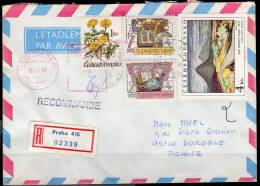 Lettre Recommandée  Du 26.10.91  - Tchécoslovaquie - Storia Postale