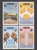 1976 Lesotho ,Independence 10th Anniversary 4v. , Mi. 213/216 MNH - Lesotho (1966-...)