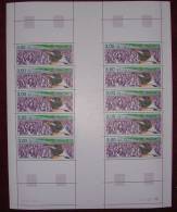 TAAF - YT 237 - Feuille De 10 : Manchotière De Crozet - Unused Stamps