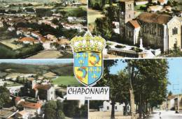 CPSM -CHAPONNAY (38)-  Carte Multi-Vues - Otros Municipios