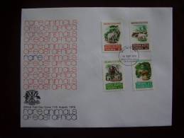 KUT 1975 RARE ANIMALS OFFICIAL ILLUSTRATED FDC With FULL SET 4 Values To 3/-. - Kenya, Uganda & Tanzania