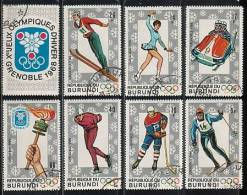 BURUNDI \ 1968 - Jeux Olimpiques D´Hiver Grenoble´68 - 7v - + Vignet Obl. - Inverno1968: Grenoble