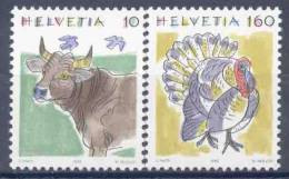 1992 Svizzera, Animali Serie Ordinaria, Serie Completa Nuova (**) - Ungebraucht