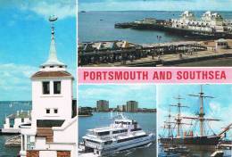 PORTSMOUTH SOUTHSEA - The Pilot House / Pier And Promenade / Isle Of Wight Ferry / HMS Warrior - Portsmouth