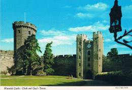 WARWICK CASTLE : Clock And Guy's Tower - 2 Scans - Warwick