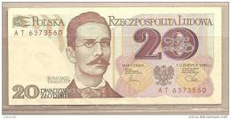 Polonia - Banconota Circolata QFDS Da 20 Zloty - 1982 - Polonia