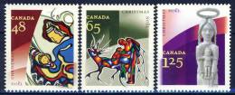 #Canada 2002. Christmas. Aboriginal Paintings. Michel 2086-88. MNH(**) - Neufs