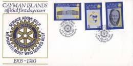 Y) 1980,CAYMAN ISLANDS, 75YEARS OF ROTARY INTERNATIONAL,PAUL P HARRIS ,FDC MNH - Iles Caïmans