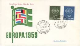 ITALY 1959 EUROPA CEPT FDC ( Roma ) - 1959