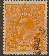 AUSTRALIA 1926 1/2d Orange KGV SG 94 U YH214 - Usati