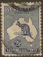 AUSTRALIA 1913 2 1/2d Indigo Roo SG 4 U YH314 - Used Stamps