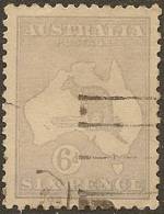 AUSTRALIA 1915 6d Dull Blue Roo SG 38b U YH326 - Used Stamps