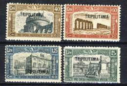 Tripolitania 1926 SS 10 Milizia 1,  N. 39-42 MNH Cat € 50 - Tripolitaine