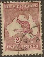 AUSTRALIA 1929 2/- Maroon Roo SG 110 U YH346 - Used Stamps