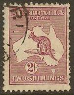AUSTRALIA 1929 2/- Maroon Roo SG 110 U YH342 - Oblitérés