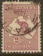 AUSTRALIA 1929 2/- Maroon Roo SG 110 U YH343 - Used Stamps
