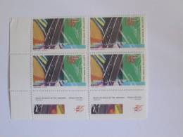 ISRAEL1996 PUBLIC WORKS DEPERTMENT  MINT TAB PLATE BLOCK - Unused Stamps (with Tabs)