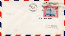 Vancouver WA 1928 Air Mail Cover - 1c. 1918-1940 Covers