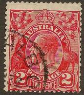 AUSTRALIA 1926 2d Golden Scarlet KGV SG 99 U YH216 - Used Stamps