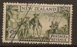 NZ 1935 2/- Capt Cook Multiple Wmk SG 589 U YD76 - Usados