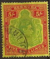 BERMUDA 1938 2/6 KGVI SG 118f U YE292 - 1859-1963 Colonia Británica