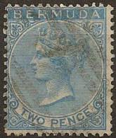 BERMUDA 1865 2d Dull Blue QV SG 3 U YE293 - 1859-1963 Colonia Británica