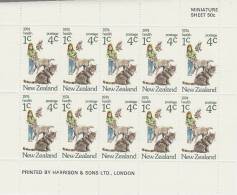 New Zealand 1974 Health MS MNH - Blocchi & Foglietti