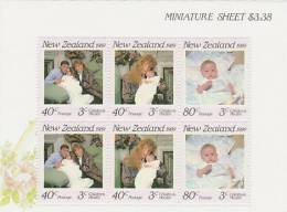 New Zealand 1989 Health-Royalty MS MNH - Blocks & Sheetlets