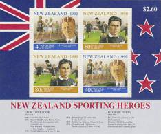 New Zealand 1990 Health MS MNH - Blocks & Sheetlets