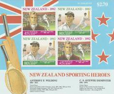 New Zealand 1992 Health MS MNH - Blocs-feuillets