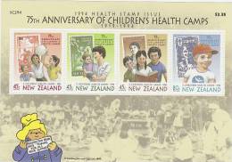 New Zealand 1994 Health MS MNH - Blocks & Sheetlets