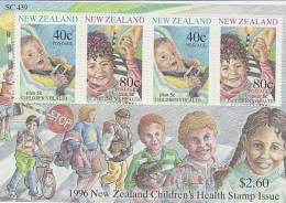 New Zealand 1996 Health MS MNH - Blocks & Sheetlets