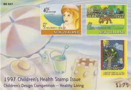 New Zealand 1997 Health MS MNH - Blocks & Sheetlets