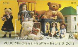 New Zealand 2000 Health MS MNH - Blokken & Velletjes
