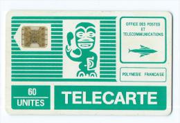 Telecarte Polynesie Francaise PF 1 Tiki Vert - Französisch-Polynesien