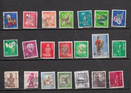 JAPON LOT DE 21 TIMBRES DIFFERENTS OBLITERES - Used Stamps