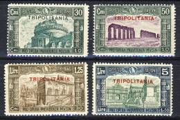 Tripolitania 1930 SS 18 Milizia 3 N. 69-72 MNH, Molto Freschi, Firmati Biondi  Cat. € 800 - Tripolitaine