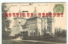 RARE - BELGIE - WARCOING < Chateau Peeters - Carte Voyagée 1908 - Belgium Belgique - Dos Scanné - Pecq