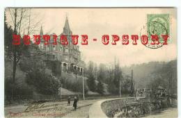 ACHAT IMMEDIAT - BELGIE - TROOZ - Chateau Des Roches - Carte Voyagée 1908 - Belgium Belgique - Dos Scanné - Trooz
